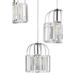 Casa si Gradina - Corpuri si surse de iluminat - Lustre si pendule - Lustră suspendată Opviq din metal și sticlă, crom, 3xE27, Ø9 x 11 cm, 433NUV1133 - Infinity.ro