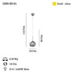 Casa si Gradina - Corpuri si surse de iluminat - Lustre si pendule - Lustră suspendată Opviq din metal, 341LCA1138 - Infinity.ro