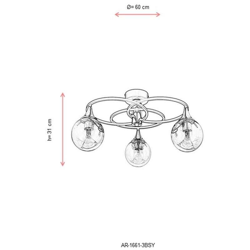 Casa si Gradina - Corpuri si surse de iluminat - Lustre si pendule - Lustră suspendată Opviq din metal, 683AVN1125 - Infinity.ro