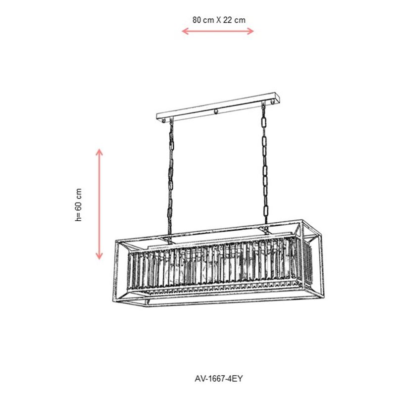 Casa si Gradina - Corpuri si surse de iluminat - Lustre si pendule - Lustră suspendată Opviq din metal, 683AVN1167 - Infinity.ro