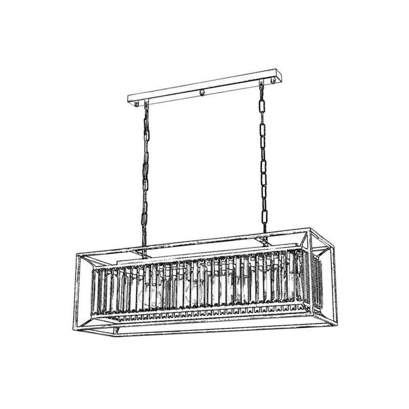 Casa si Gradina - Corpuri si surse de iluminat - Lustre si pendule - Lustră suspendată Opviq din metal, 683AVN1167 - Infinity.ro