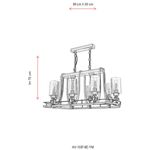 Casa si Gradina - Corpuri si surse de iluminat - Lustre si pendule - Lustră suspendată Opviq din metal, 683AVN1117 - Infinity.ro