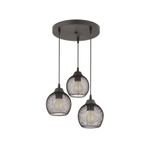 Casa si Gradina - Corpuri si surse de iluminat - Lustre si pendule - Lustră suspendată Opviq din metal, negru, 3xE27, Ø12 x 12 cm, 433NUV1101 - Infinity.ro