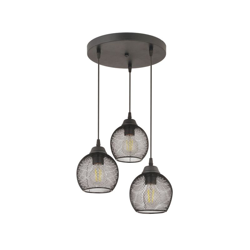 Casa si Gradina - Corpuri si surse de iluminat - Lustre si pendule - Lustră suspendată Opviq din metal, negru, 3xE27, Ø12 x 12 cm, 433NUV1101 - Infinity.ro