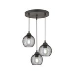 Casa si Gradina - Corpuri si surse de iluminat - Lustre si pendule - Lustră suspendată Opviq din metal, negru, 3xE27, Ø12 x 12 cm, 433NUV1101 - Infinity.ro