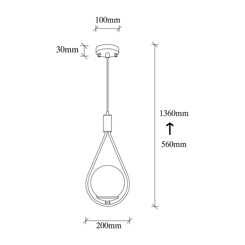 Casa si Gradina - Corpuri si surse de iluminat - Lustre si pendule - Lustră suspendată Opviq din sticlă, 524OPV1108 - Infinity.ro