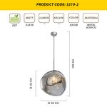 Casa si Gradina - Corpuri si surse de iluminat - Lustre si pendule - Lustră suspendată tip bară Opviq din acrilic, 414LRC1260 - Infinity.ro