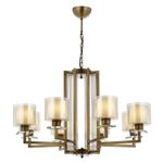 Casa si Gradina - Corpuri si surse de iluminat - Lustre si pendule - Lustră suspendată tip bară Opviq din metal, 301AUR1189 - Infinity.ro