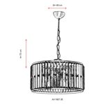 Casa si Gradina - Corpuri si surse de iluminat - Lustre si pendule - Lustră suspendată tip bară Opviq din metal, 683AVN1166 - Infinity.ro