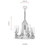 Casa si Gradina - Corpuri si surse de iluminat - Lustre si pendule - Lustră suspendată tip bară Opviq din metal, 683AVN1114 - Infinity.ro