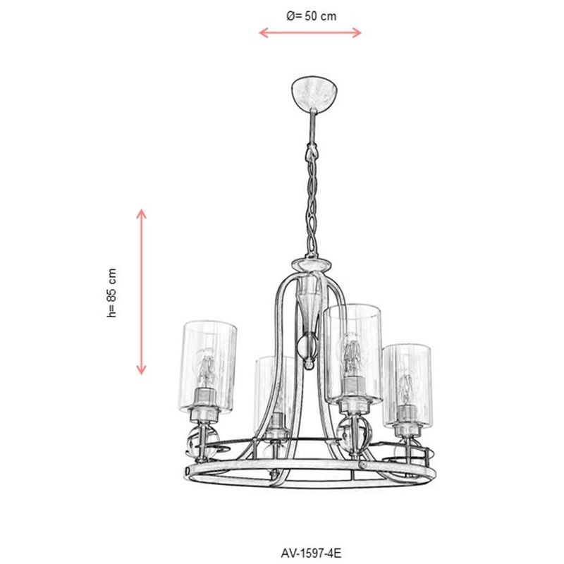 Casa si Gradina - Corpuri si surse de iluminat - Lustre si pendule - Lustră suspendată tip bară Opviq din metal, 683AVN1114 - Infinity.ro