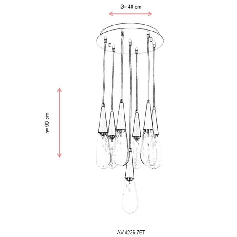 Casa si Gradina - Corpuri si surse de iluminat - Lustre si pendule - Lustră suspendată tip bară Opviq din metal, 683AVN1181 - Infinity.ro