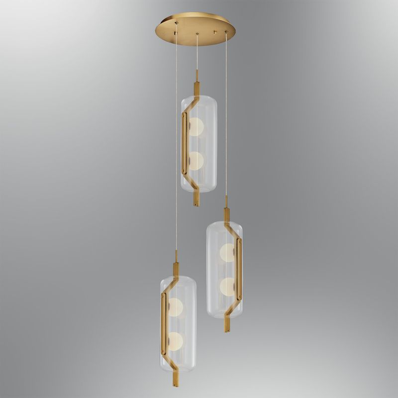 Casa si Gradina - Corpuri si surse de iluminat - Lustre si pendule - Lustră pendul reglabilă Opviq din metal, galben, 120 cm, 701CHD1707 - Infinity.ro