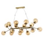 Casa si Gradina - Corpuri si surse de iluminat - Lustre si pendule - Lustră suspendată Opviq din metal, 301AUR1182 - Infinity.ro