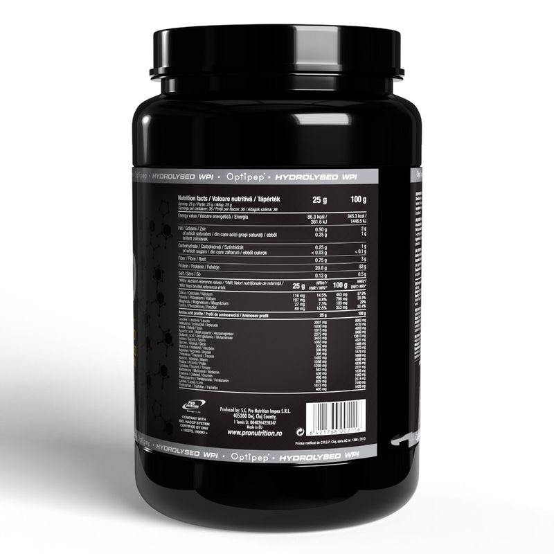 Ingrijire personala si Cosmetice - Sanatate si wellness - Nutritie sportiva - Proteine - Zer hidrolizat +86% proteine, Hydro Pro, 900g, Ciocolată - Infinity.ro
