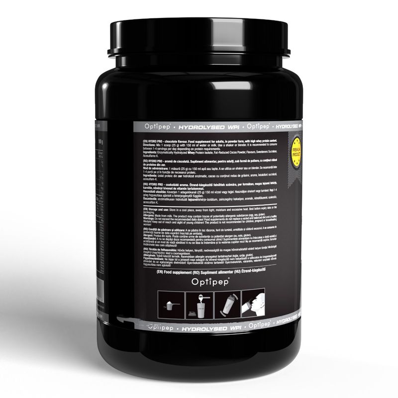 Ingrijire personala si Cosmetice - Sanatate si wellness - Nutritie sportiva - Proteine - Zer hidrolizat +86% proteine, Hydro Pro, 900g, Ciocolată - Infinity.ro