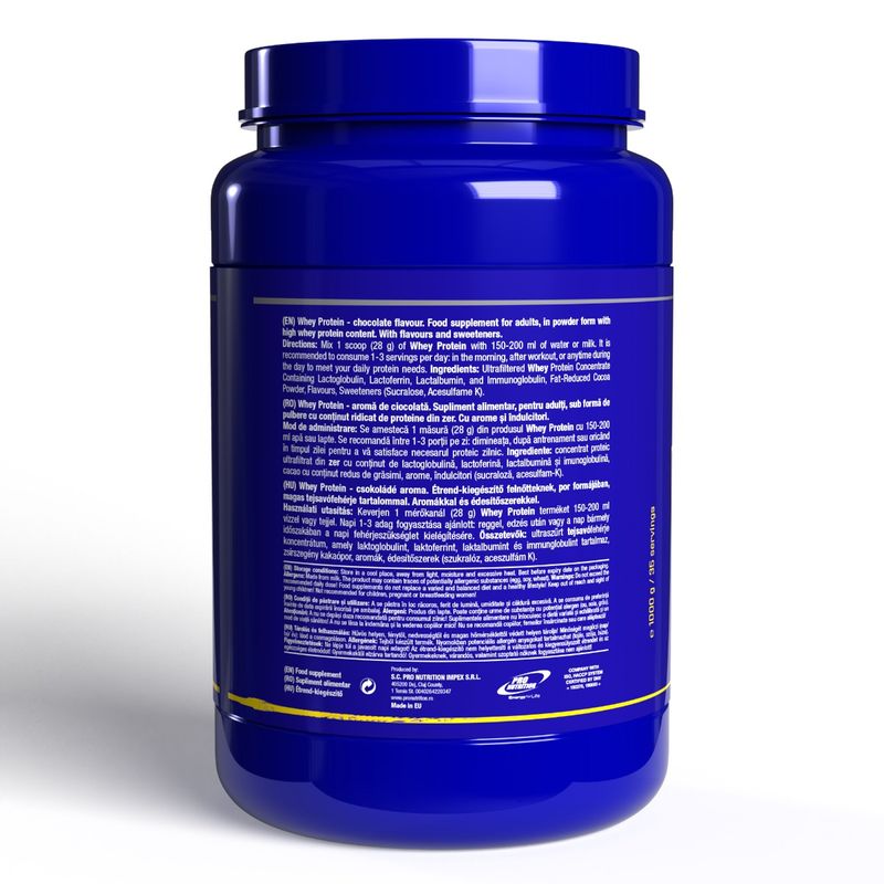 Ingrijire personala si Cosmetice - Sanatate si wellness - Nutritie sportiva - Proteine - Concentrat proteic din zer, Whey Protein, 1000g, Ciocolată - Infinity.ro