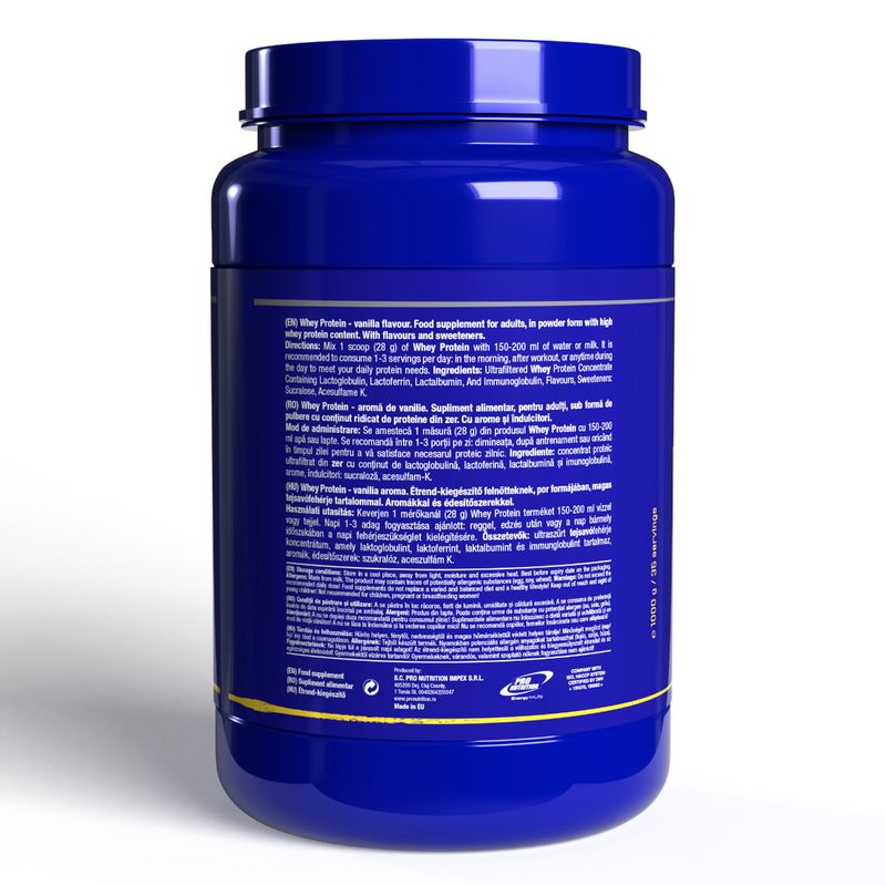 Ingrijire personala si Cosmetice - Sanatate si wellness - Nutritie sportiva - Proteine - Concentrat proteic din zer, Whey Protein, 1000g, Vanilie - Infinity.ro