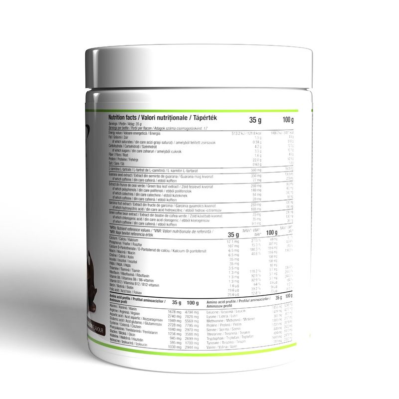 Ingrijire personala si Cosmetice - Sanatate si wellness - Nutritie sportiva - Proteine - Mix proteic vegan pentru slabit, Vegan Protein Burning Effects, Brownie Chocolate, 600g - Infinity.ro