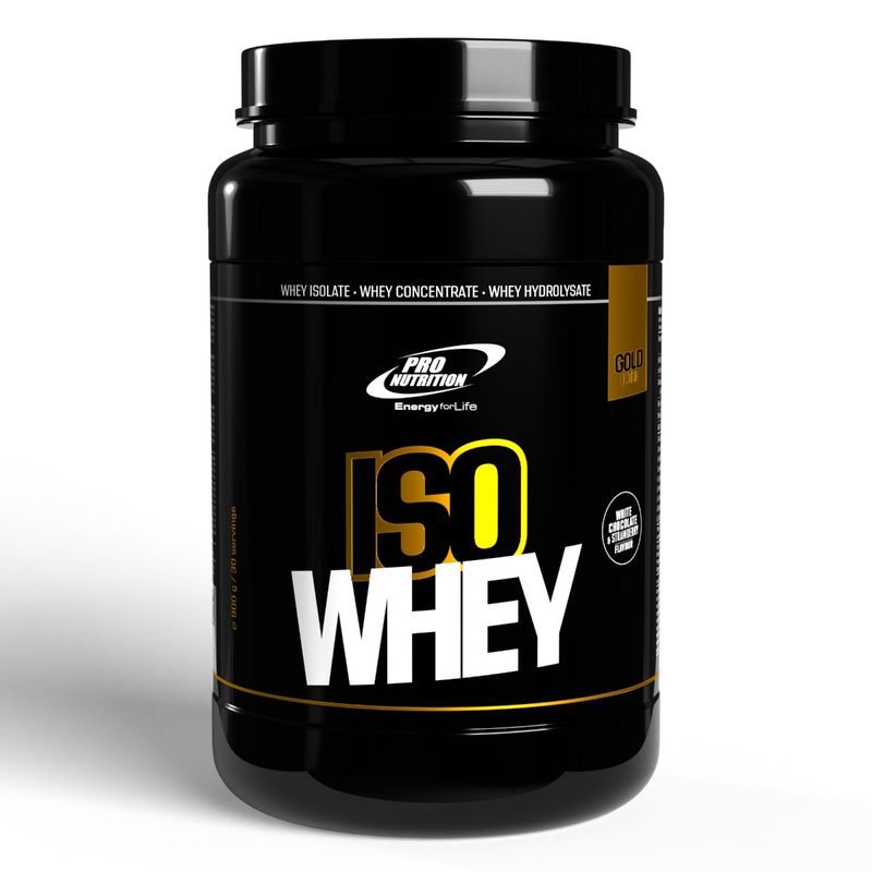 Ingrijire personala si Cosmetice - Sanatate si wellness - Nutritie sportiva - Proteine - Concentrat, izolat, hidrolizat 82% proteine, Iso Whey Gold, 900g, White Chocolate Strawberry - Infinity.ro