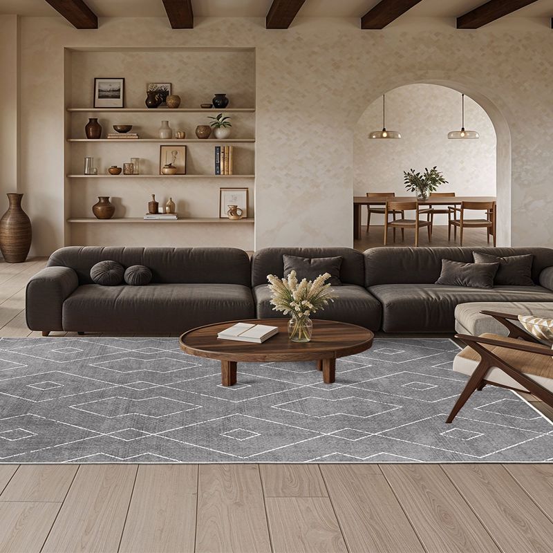 Casa si Gradina - Textile si covoare - Covoare - Covoare casa - Covor Conceptum Hypnose, 100% poliester, 100 x 300 cm, 650 gr/m², gri, 485HFT1978 - Infinity.ro