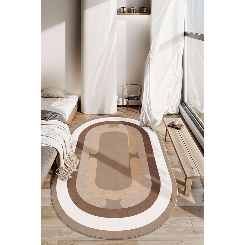 Casa si Gradina - Textile si covoare - Covoare - Covoare casa - Covor Conceptum Hypnose, 100% poliester, 100 x 300 cm, 650 gr/m², maro, 485HFT3966 - Infinity.ro