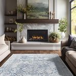 Casa si Gradina - Textile si covoare - Covoare - Covoare casa - Covor Conceptum Hypnose, 100% poliester, 140 x 220 cm, 650 gr/m², albastru, 485HFT1349 - Infinity.ro