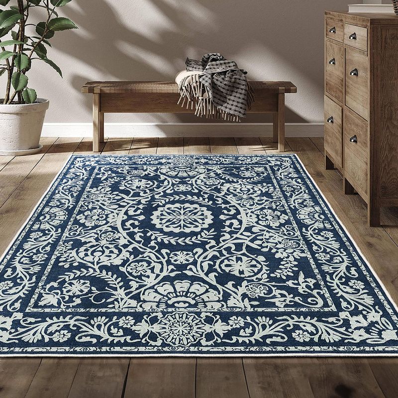 Casa si Gradina - Textile si covoare - Covoare - Covoare casa - Covor Conceptum Hypnose, 100% poliester, 140 x 220 cm, 650 gr/m², bleumarin, 485HFT2105 - Infinity.ro