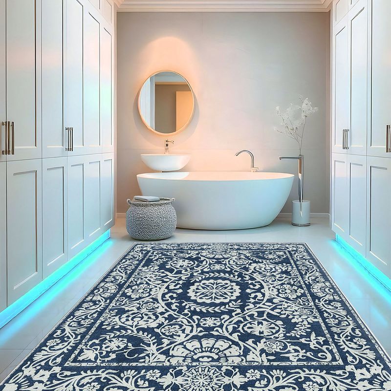 Casa si Gradina - Textile si covoare - Covoare - Covoare casa - Covor Conceptum Hypnose, 100% poliester, 140 x 220 cm, 650 gr/m², bleumarin, 485HFT2105 - Infinity.ro