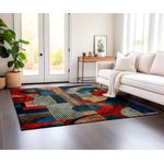 Casa si Gradina - Textile si covoare - Covoare - Covoare casa - Covor Conceptum Hypnose, 60% bumbac și 40% poliester, 160 x 230 cm, 1100 gr/m², multicolor, 164NGR1179 - Infinity.ro