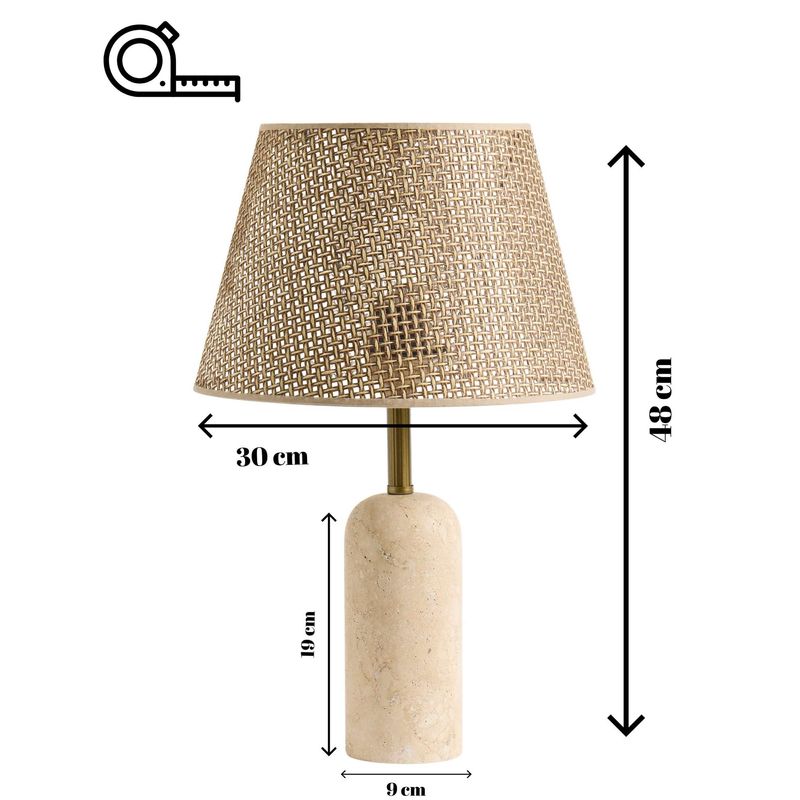 Casa si Gradina - Corpuri si surse de iluminat - Veioze si lampi - Veioze - Veioză Opviq, 48 cm, maro/bej, 377KLT1102 - Infinity.ro