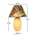 Casa si Gradina - Corpuri si surse de iluminat - Veioze si lampi - Veioze - Veioză Opviq, ceramică, 41 cm, multicolor, 687HMY2483 - Infinity.ro