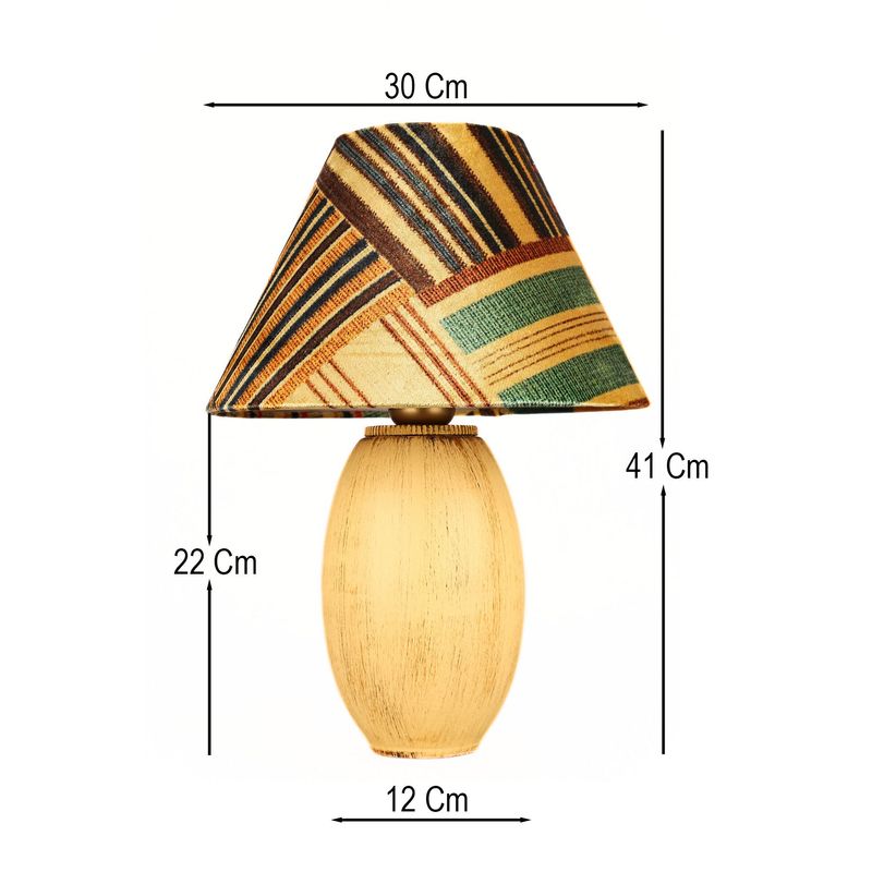 Casa si Gradina - Corpuri si surse de iluminat - Veioze si lampi - Veioze - Veioză Opviq, ceramică, 41 cm, multicolor, 687HMY2483 - Infinity.ro