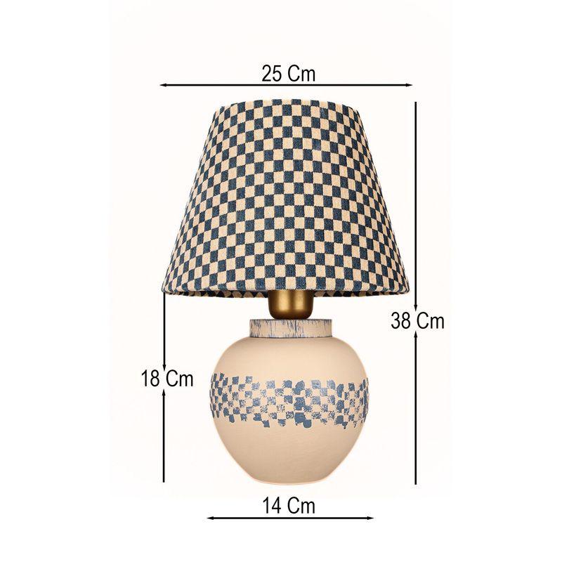 Casa si Gradina - Corpuri si surse de iluminat - Veioze si lampi - Veioze - Veioză Opviq, ceramică, 38 cm, multicolor, 687HMY2484 - Infinity.ro