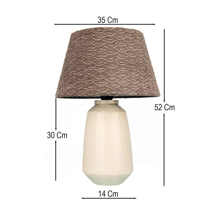 Casa si Gradina - Corpuri si surse de iluminat - Veioze si lampi - Veioze - Veioză Opviq, ceramică, 150 x 52 cm, maro/crem, 687HMY2490 - Infinity.ro