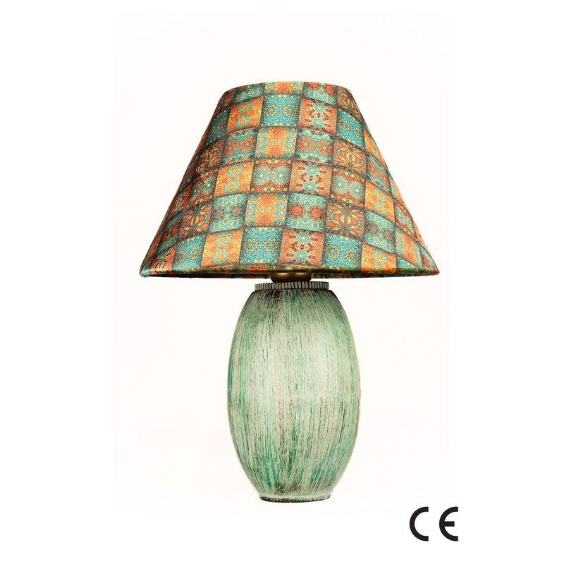 Casa si Gradina - Corpuri si surse de iluminat - Veioze si lampi - Veioze - Veioză Opviq, ceramică, 41 cm, multicolor, 687HMY2480 - Infinity.ro