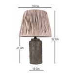 Casa si Gradina - Corpuri si surse de iluminat - Veioze si lampi - Veioze - Veioză Opviq, ceramică, 52 cm, multicolor, 687HMY2479 - Infinity.ro