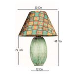 Casa si Gradina - Corpuri si surse de iluminat - Veioze si lampi - Veioze - Veioză Opviq, ceramică, 41 cm, multicolor, 687HMY2480 - Infinity.ro