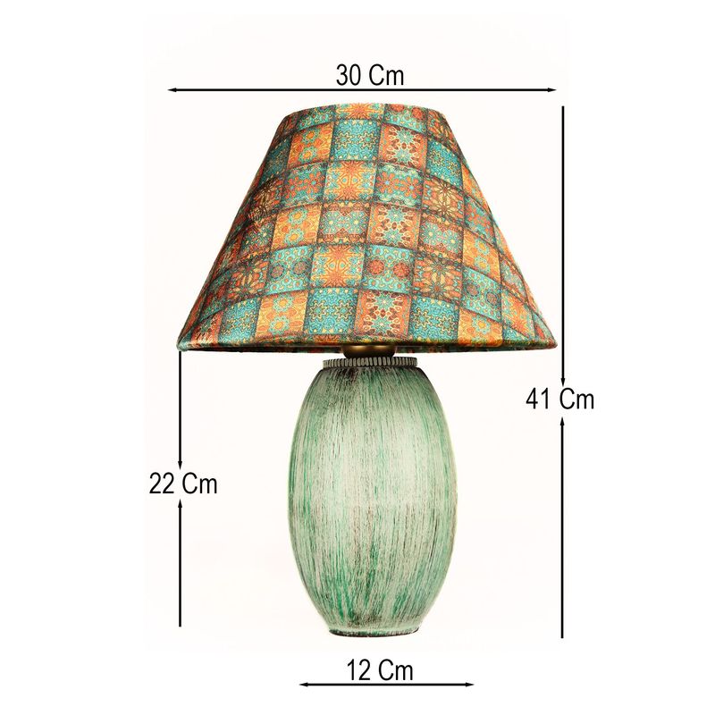 Casa si Gradina - Corpuri si surse de iluminat - Veioze si lampi - Veioze - Veioză Opviq, ceramică, 41 cm, multicolor, 687HMY2480 - Infinity.ro