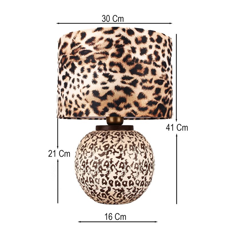 Casa si Gradina - Corpuri si surse de iluminat - Veioze si lampi - Veioze - Veioză Opviq, ceramică, 41 cm, multicolor, 687HMY2487 - Infinity.ro