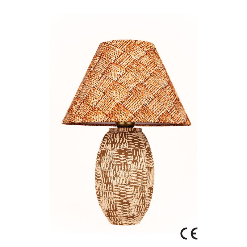 Casa si Gradina - Corpuri si surse de iluminat - Veioze si lampi - Veioze - Veioză Opviq, ceramică, 41 cm, multicolor, 687HMY2485 - Infinity.ro