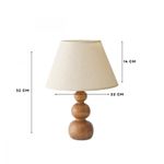Casa si Gradina - Corpuri si surse de iluminat - Veioze si lampi - Veioze - Veioză Opviq, lemn, 32 cm, crem/stejar, 780SGN3561 - Infinity.ro