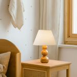 Casa si Gradina - Corpuri si surse de iluminat - Veioze si lampi - Veioze - Veioză Opviq, lemn, 32 cm, crem/stejar, 780SGN3561 - Infinity.ro