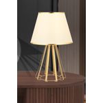 Casa si Gradina - Corpuri si surse de iluminat - Veioze si lampi - Veioze - Veioză Opviq, metal, Ø21 cm x 18 cm, crem, 433NUV1512 - Infinity.ro