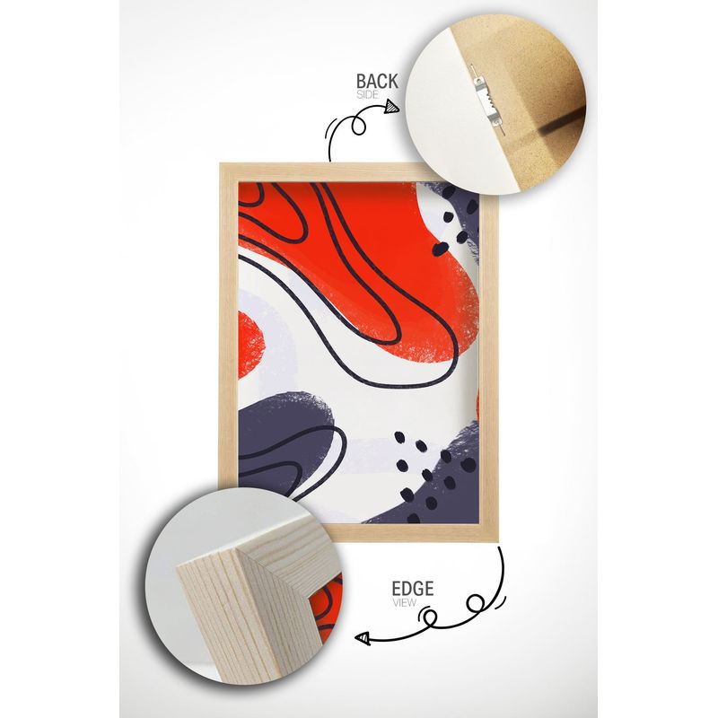 Casa si Gradina - Decoratiuni - Tablouri - Set tablouri cu ramă (3 bucăți) Wallxpert, MDF, 33 x 48 cm, multicolor, 786DKT1480 - Infinity.ro