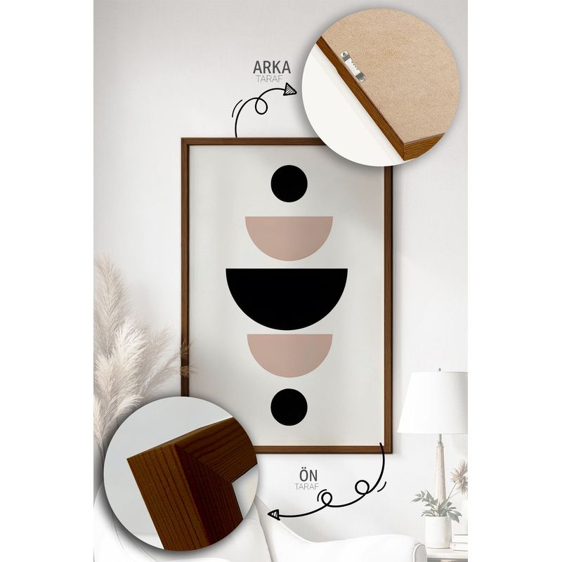 Casa si Gradina - Decoratiuni - Tablouri - Set tablouri cu ramă (3 bucăți) Wallxpert, MDF, 33 x 48 cm, multicolor, 786DKT1834 - Infinity.ro