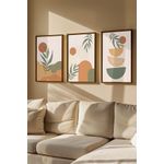 Casa si Gradina - Decoratiuni - Tablouri - Set tablouri cu ramă (3 bucăți) Wallxpert, MDF, 33 x 48 cm, multicolor, 786DKT1861 - Infinity.ro