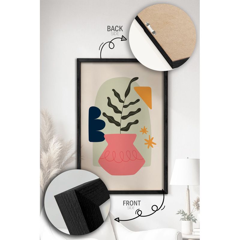 Casa si Gradina - Decoratiuni - Tablouri - Set tablouri cu ramă (3 bucăți) Wallxpert, MDF, 34 x 49 x 1.5 cm, multicolor, 786DKT1556 - Infinity.ro