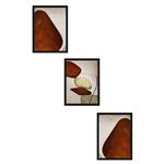 Casa si Gradina - Decoratiuni - Tablouri - Set tablouri MDF cu ramă (3 bucăți) Wallxpert, MDF, 20 x 30 cm, multicolor, 693BSE2113 - Infinity.ro