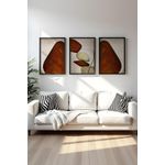 Casa si Gradina - Decoratiuni - Tablouri - Set tablouri MDF cu ramă (3 bucăți) Wallxpert, MDF, 20 x 30 cm, multicolor, 693BSE2113 - Infinity.ro